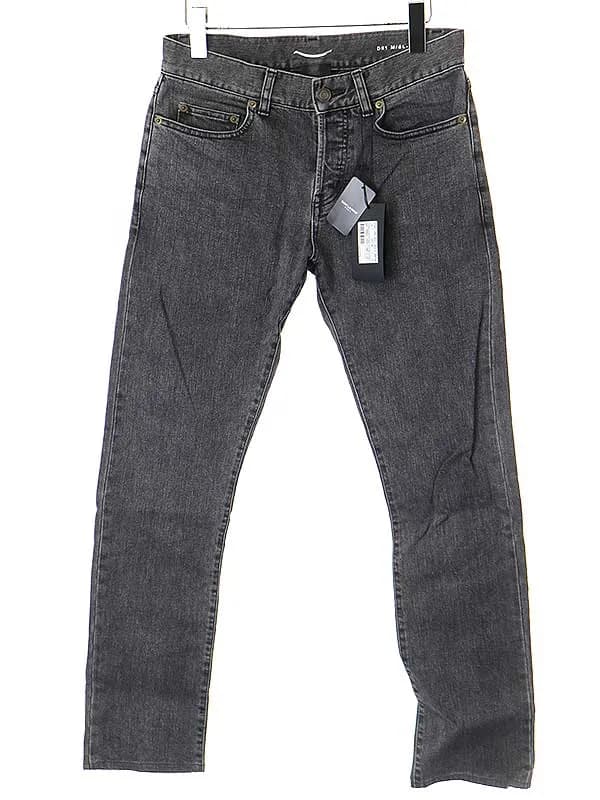 SAINT LAURENT サンローラン パリ 14AW D01 M/SLーLW ウォッシュストレッチスキニーデニムパンツ