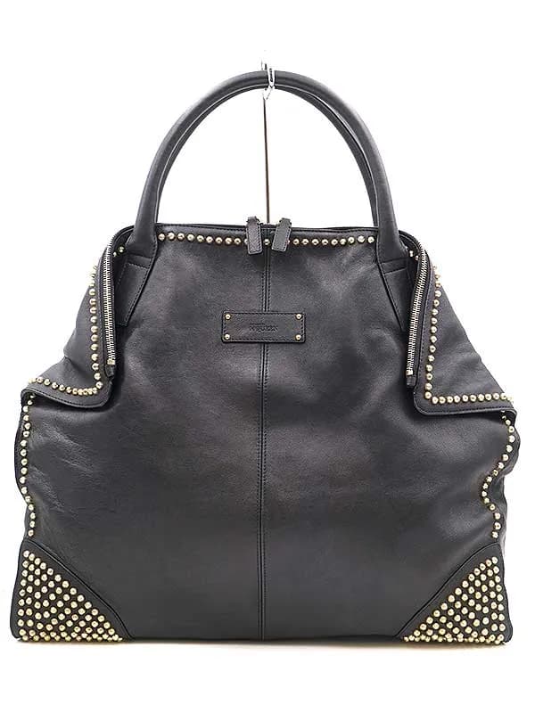 ALEXANDER McQUEEN アレキサンダーマックイーン De Manta マンタ スタッズレザートートバッグ