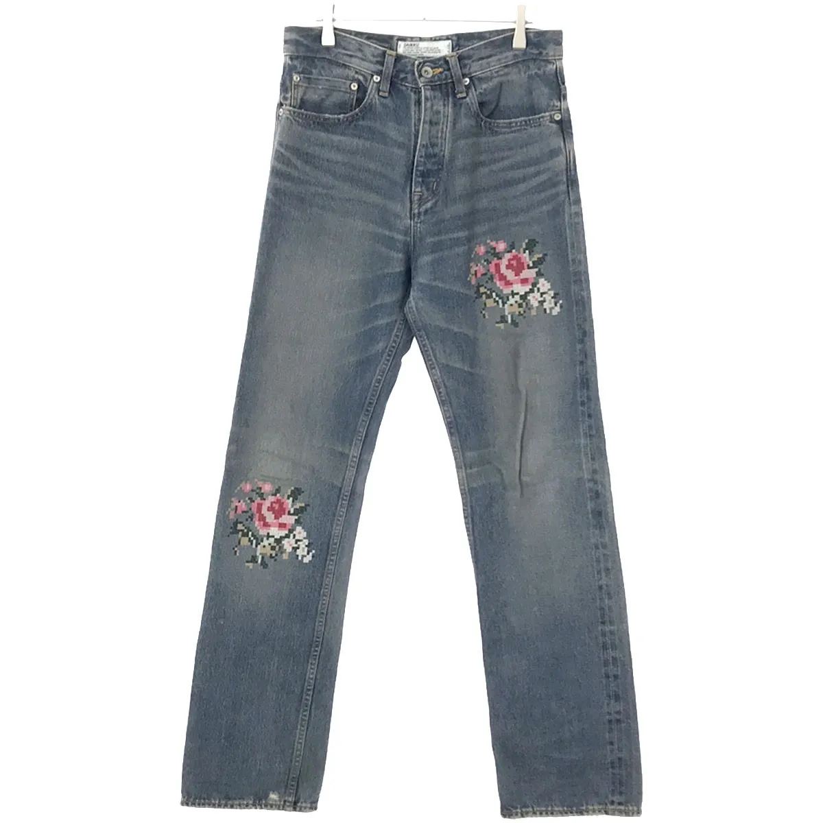 DAIRIKU ダイリク 21AW Flower Cross Embroidery Slim Denim Pants フラワーエンブロイダリースリムデニムパンツ