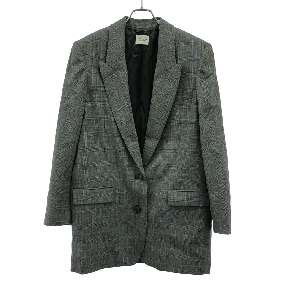 ISABEL MARANT イザベルマラン エトワール 23AW PRECIOUS BLAZER チェック柄ウールブレザージャケット VE0133FA-A3F29E