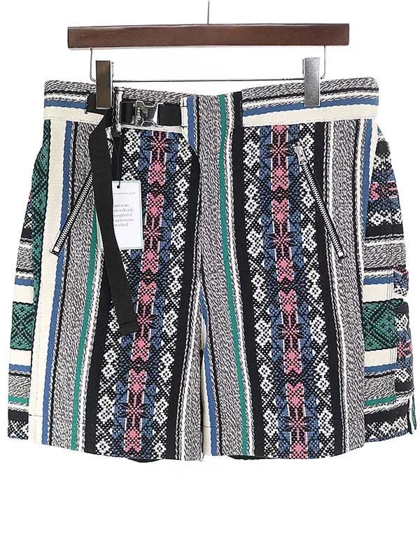 sacai サカイ 22SS Rug Jacquard Shorts ラグジャガードショーツ ミックスカラー