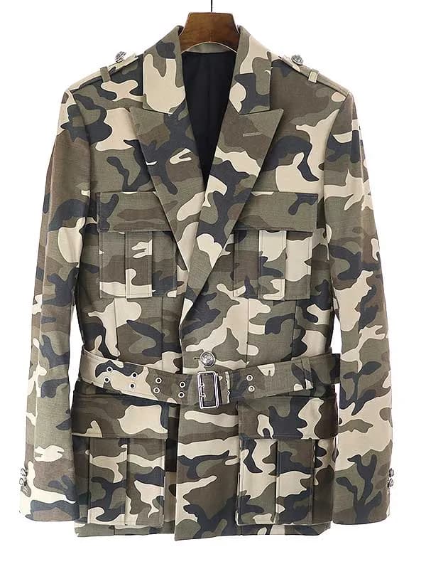 BALMAIN HOMME バルマン オム 14AW 迷彩柄サファリジャケット