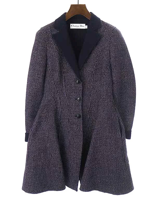 Dior HOMME クリスチャンディオール ダブルフェイスツイードフレアコート