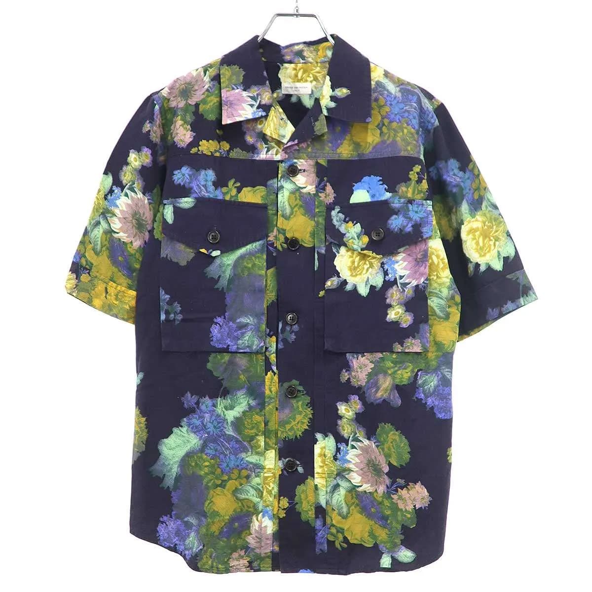 DRIES VAN NOTEN ドリスヴァンノッテン 20SS フラワープリント ショートスリーブワークシャツ