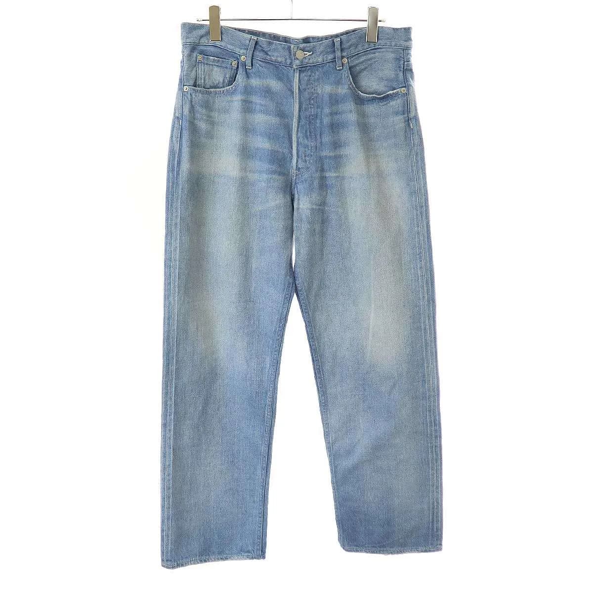 AURALEE オーラリー 25SS SELVEDGE FADED LIGHT DENIM WIDE PANTS デニムパンツ