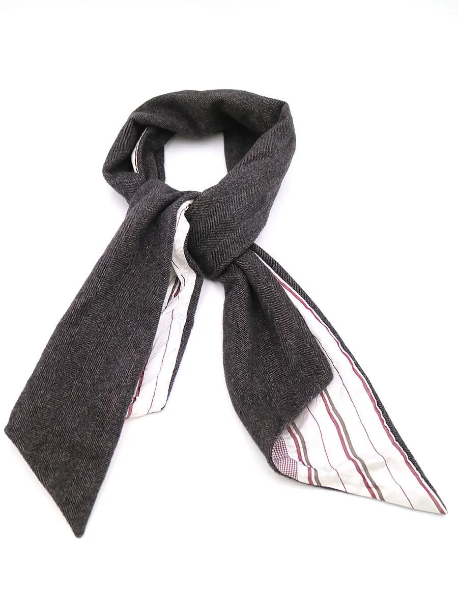 GEOFFREY B.SMALL ジェフリービースモール ETJ01 scarf アンゴラ カシミヤ&ウール パッチワークスカーフ
