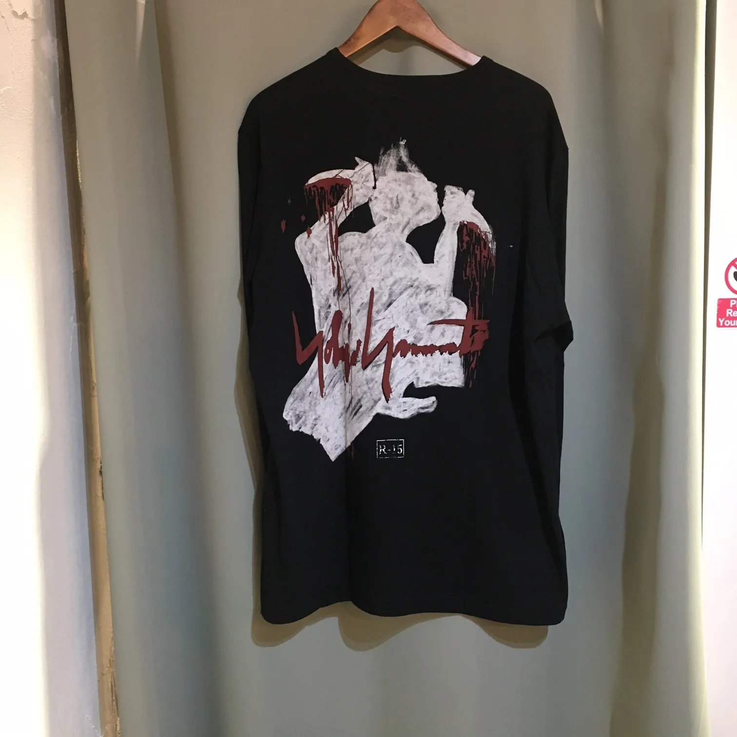Yohji Yamamoto yohji yamamoto POUR HOMME 17AW SAMURAI Print Long Sleeve T-shirt