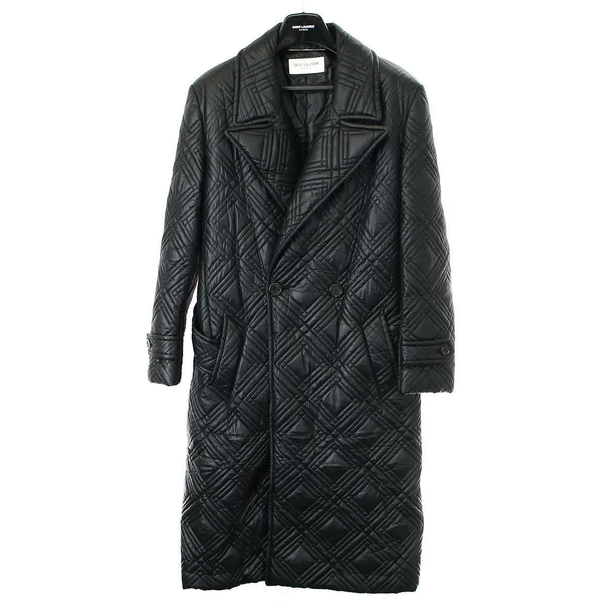 SAINT LAURENT サンローラン パリ 21AW キルティングパテッドチェスターコート