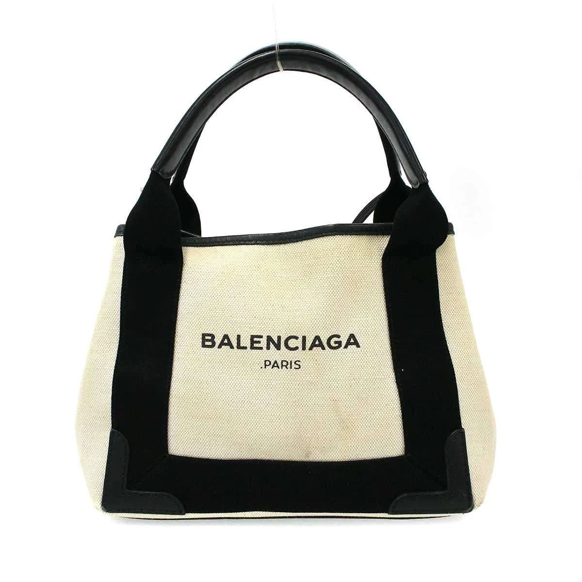 BALENCIAGA バレンシアガ ネイビーカバスXS キャンバスショルダーバッグ 390346