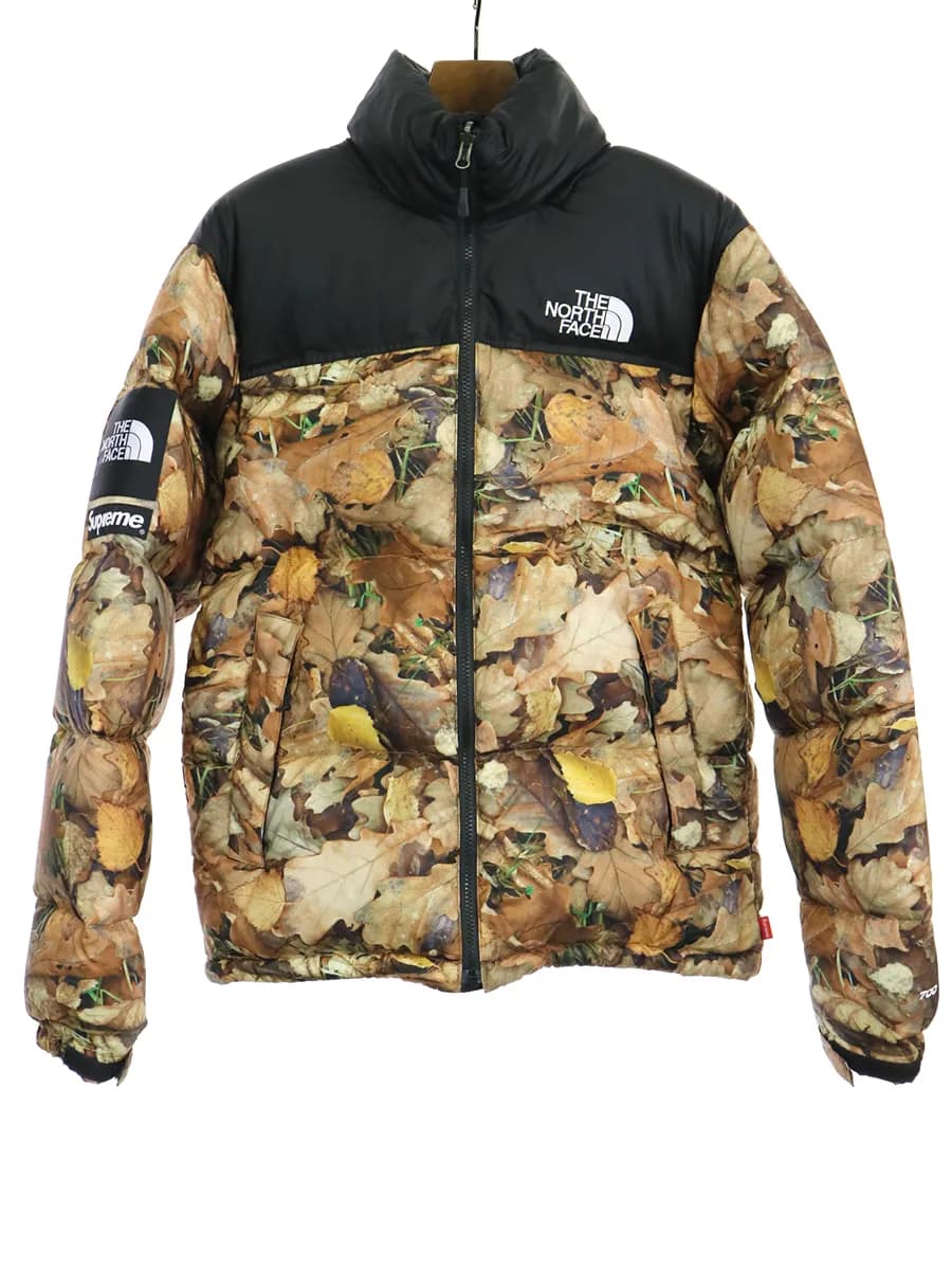 THE NORTH FACE シュプリーム×ザ ノースフェイス 16AW Leaves Nuptse Jacket ヌプシダウンジャケット