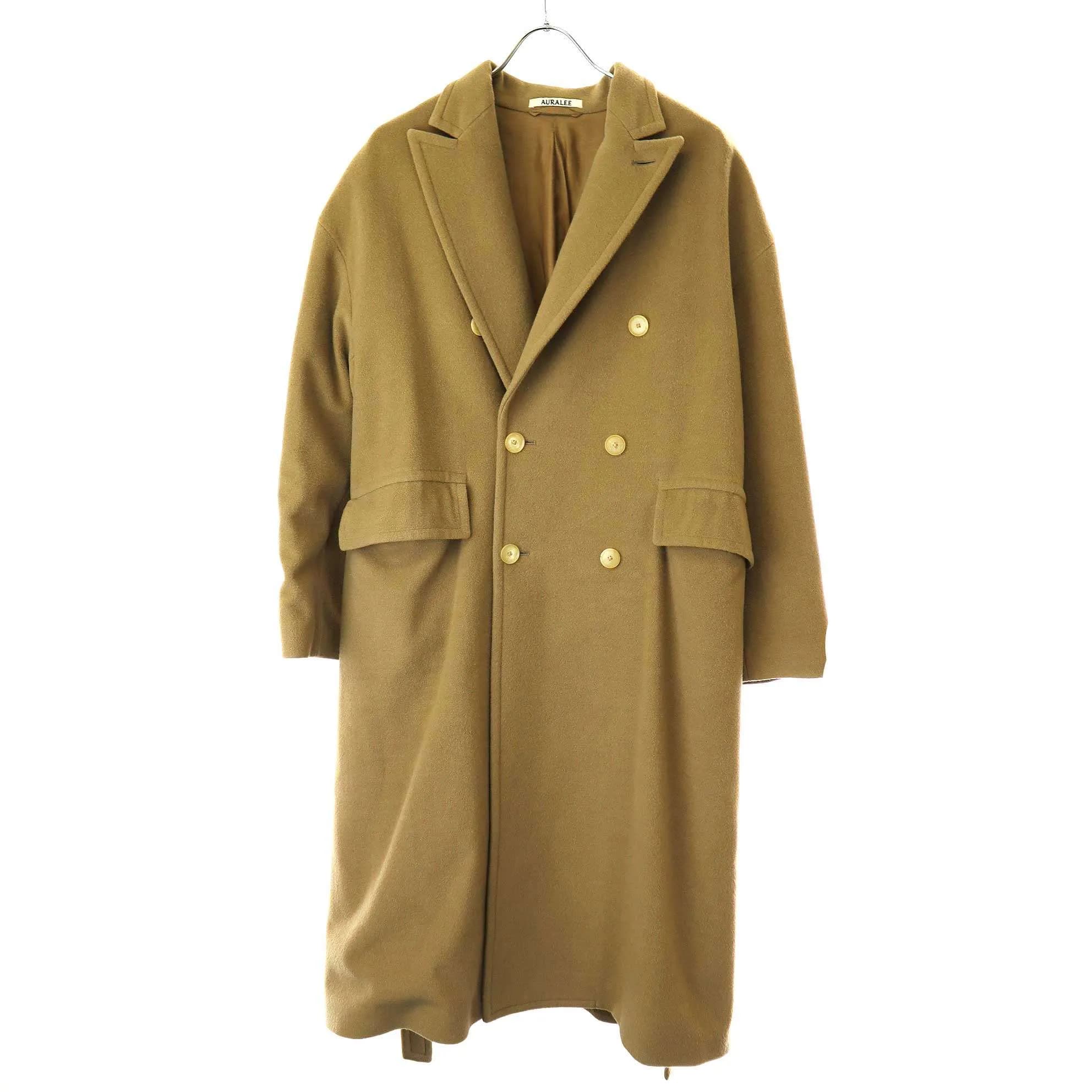 AURALEE オーラリー 18AW CASHMERE WOOL MOSSER ウールカシミヤモッサダブルコート