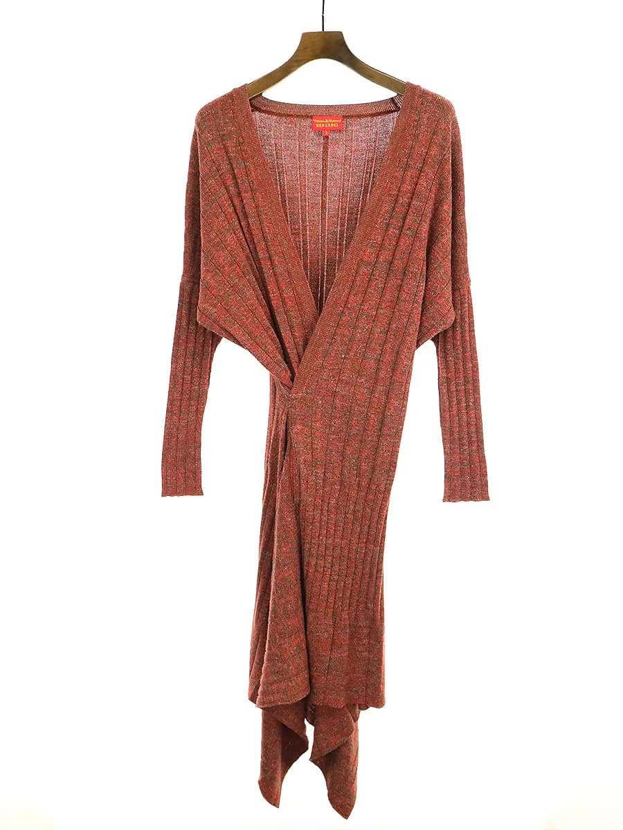 Vivienne Westwood ヴィヴィアンウエストウッド レッドレーベル カシュクールウールニットワンピース
