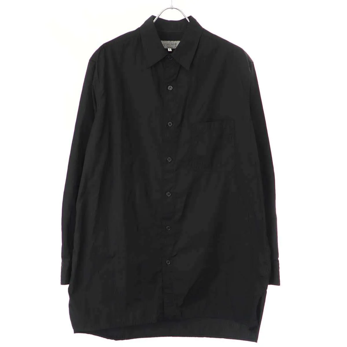 Yohji Yamamoto ヨウジヤマモト プールオム 23SS CHAIN STITCH BROAD コットンブロードビッグシャツ