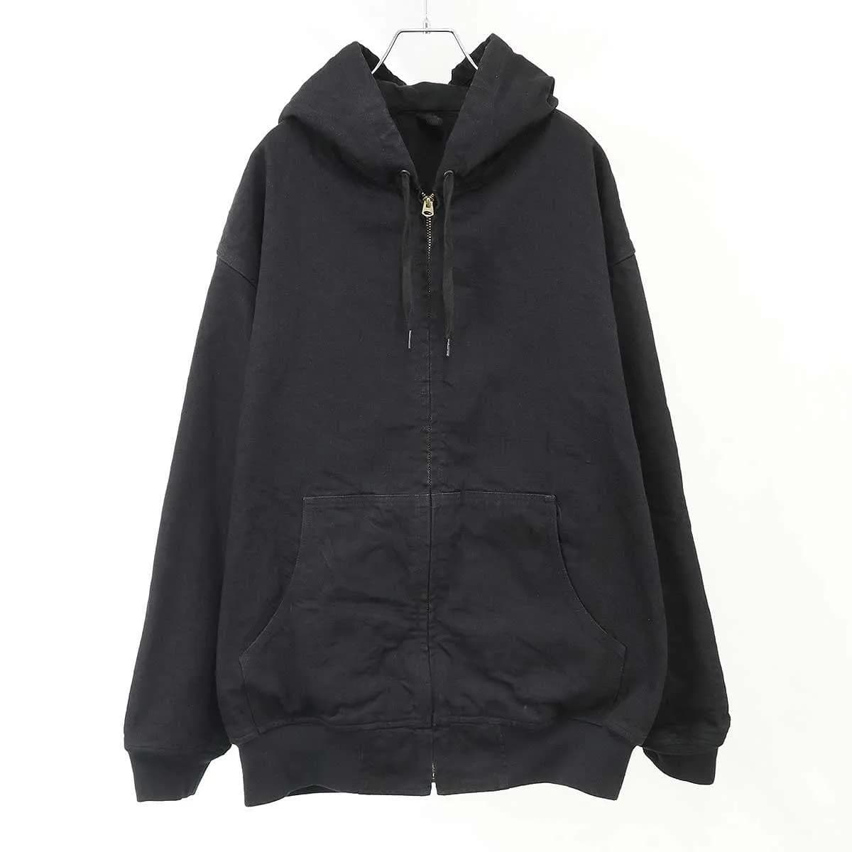COMOLI コモリ 25AW ブラック デニム ジップパーカー