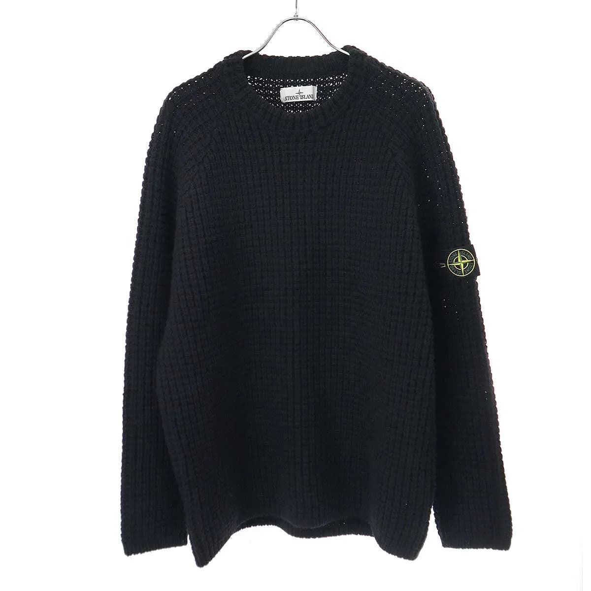 STONE ISLAND ストーンアイランド 23AW ウールワッフルニットセーター 7915502D5