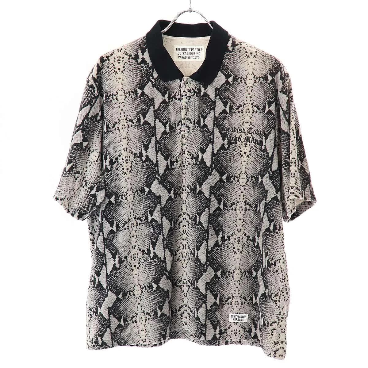WACKO MARIA ワコマリア 22SS PYTHON VELOUR POLO SHIRT パイソンベロアポロシャツ