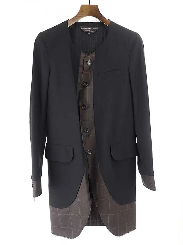 COMME des GARCONS コムデギャルソン オム プリュス17SS カットオフドッキングジャケット