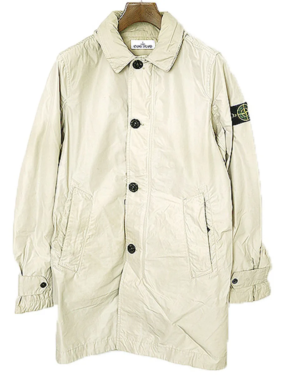 STONE ISLAND ストーンアイランド MICRO REPS COAT フード付きナイロンステンカラーコート
