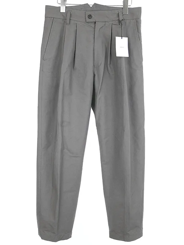stein シュタイン 20SS Wide Tapered Trousers_B コットンタイプライタートラウザーズパンツ