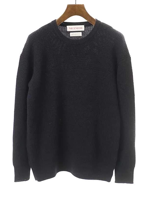 NICENESS ナイスネス 21AW DECK SWEATTER GRAHAM アルパカ混ニットセーター