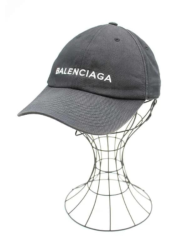 BALENCIAGA バレンシアガ ロゴ刺繍ベースボールキャップ