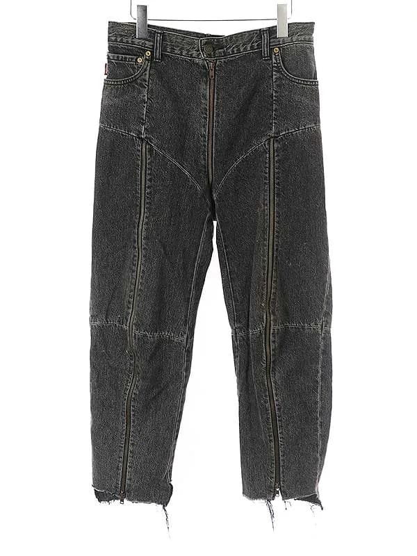 VETEMENTS ヴェトモン × リーバイス 17SS 再構築ジッパーデニムパンツ