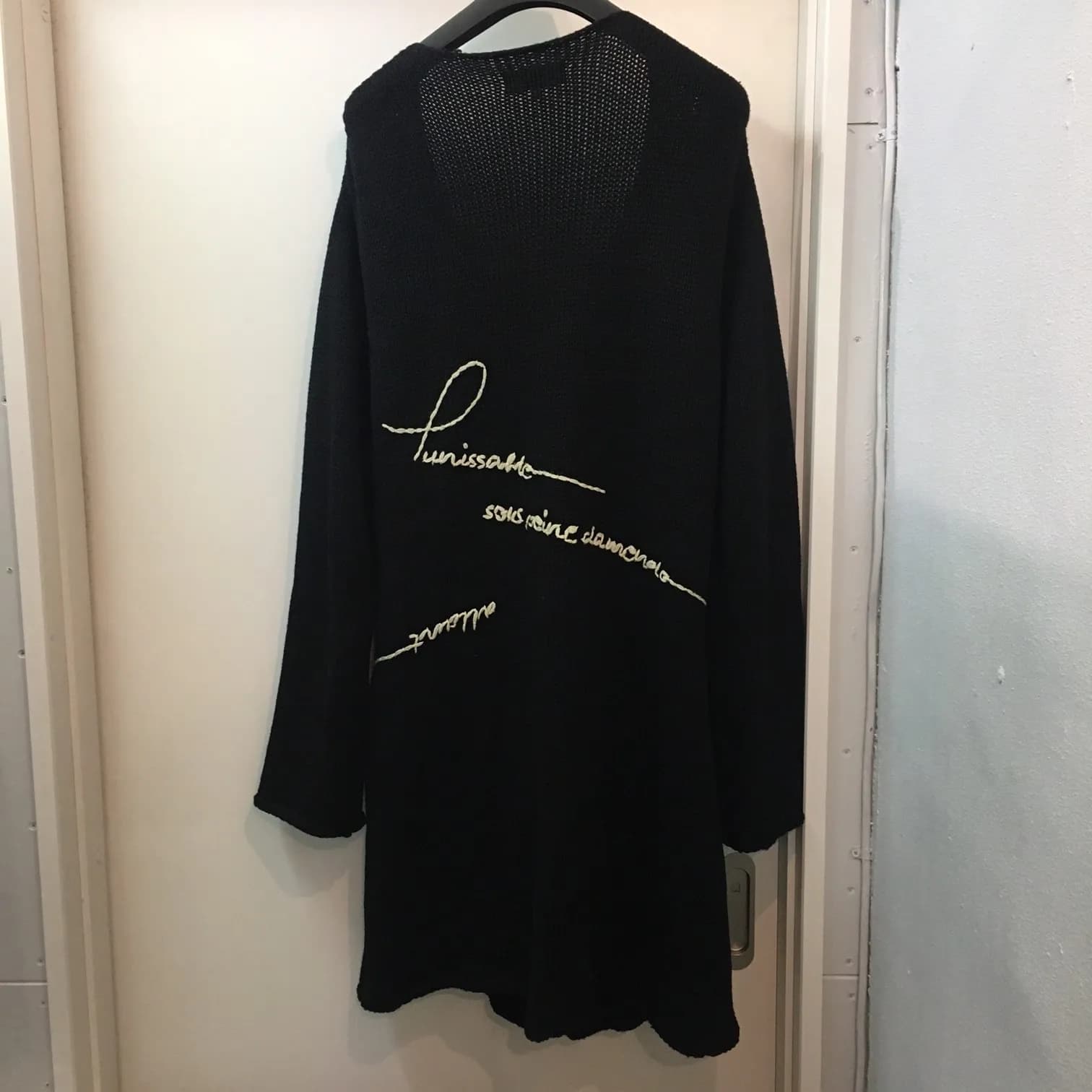 Yohji Yamamoto 07AW Yohji yamamoto POUR HOMME Embroidery Knit Coat