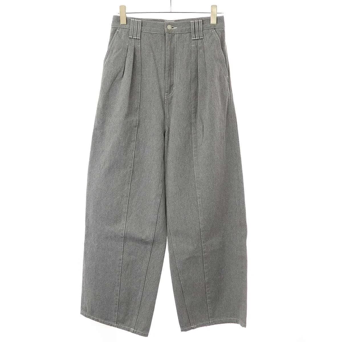 Graphpaper グラフペーパー×ヨーク 24AW 3PLEATED DENIM WIDE TROUSERS ワイドデニムパンツ YK24FW0889P-GP