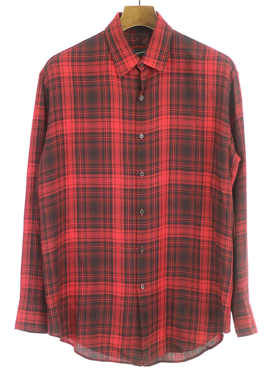 LAD MUSICIAN ラッドミュージシャン 16AW レーヨンチェックシャツ