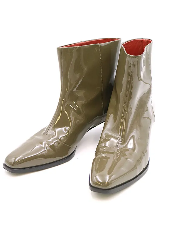 3.1 Phillip Lim スリーワンフィリップリム エナメルショートブーツ