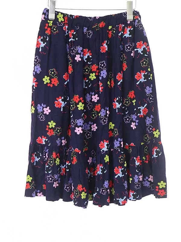COMME des GARCONS コムデギャルソンガール 23AW フラワープリントレーヨンスカート