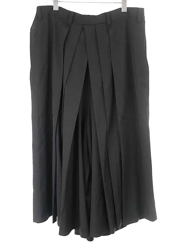 Yohji Yamamoto ヨウジヤマモト プールオム 12SS ウールギャバジン袴パンツ