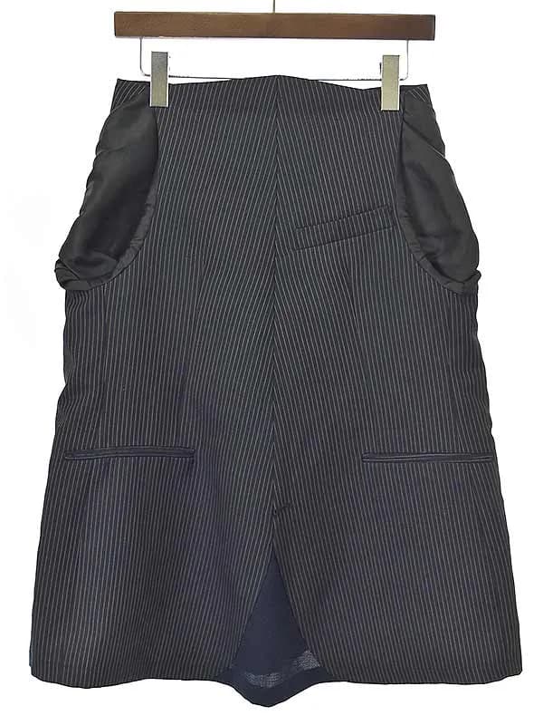 Maison Margiela メゾン マルタン マルジェラ 2003AW アーティザナル ストライプジャケット再構築スカート