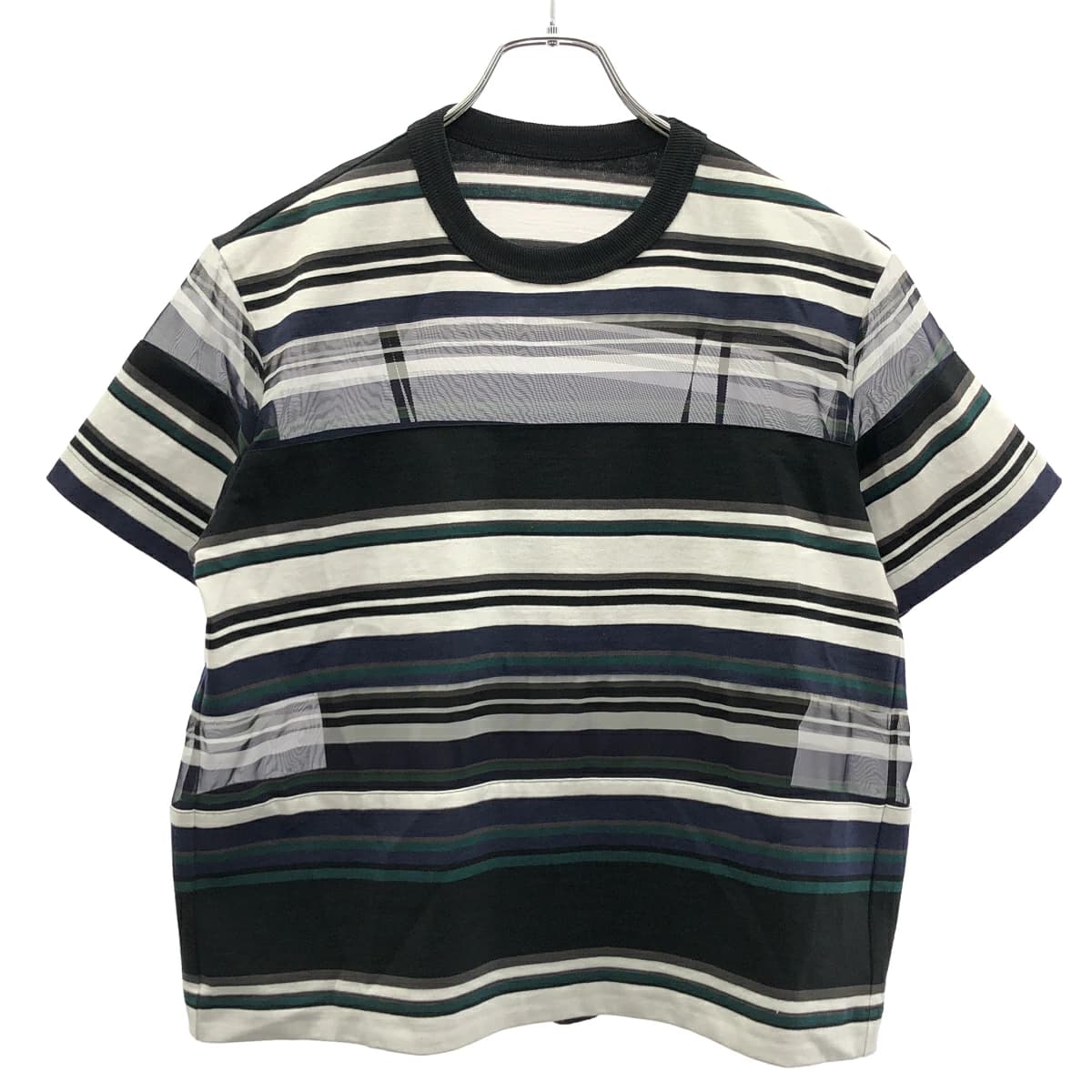 sacai サカイ 26SS Stripe Cotton Jersey T-Shirt ストライプボーダートップス 26-08548