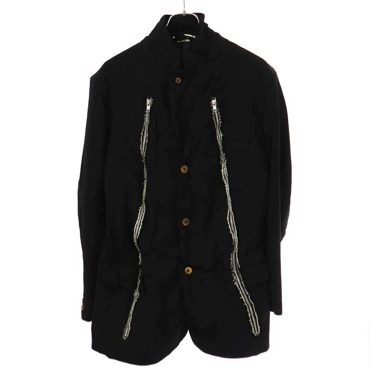 COMME des GARCONS コム デギャルソンオムプリュス 2008AW Jamie Reid Time For Magic ポリエステル縮絨ジップジャケット PB-J071