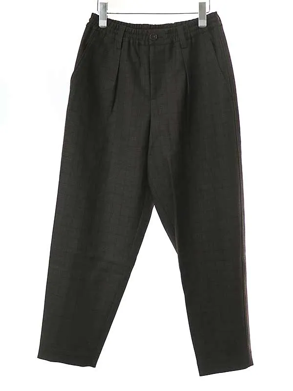 MARNI マルニ 18AW ウールチェックシャーリングテーパードパンツ