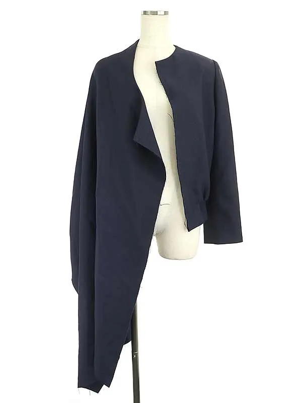 Yohji Yamamoto ヨウジヤマモトファム ノーカラーアシンメトリージャケット