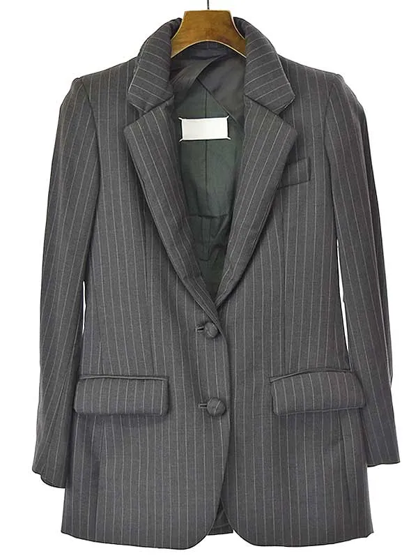 Maison Margiela メゾン マルタン マルジェラ 2006AW 初期 ストライプパテッド2Bジャケット