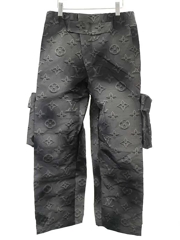 LOUIS VUITTON ルイヴィトン 19AW 3Dポケットモノグラムカーゴパンツ