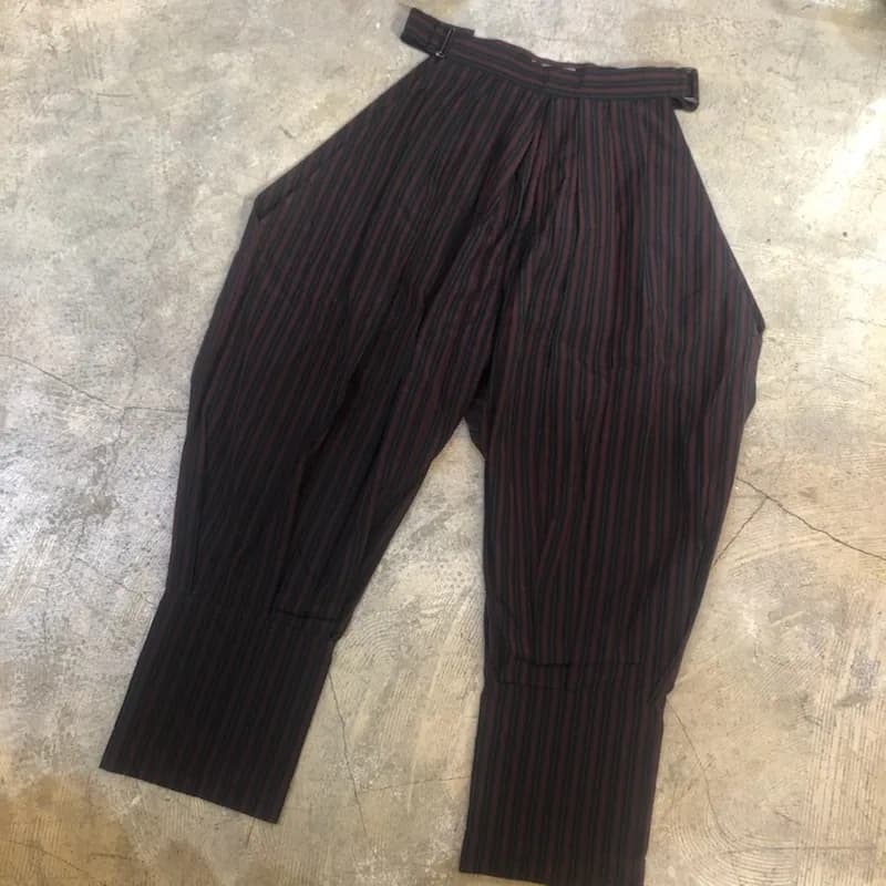 Yohji Yamamoto Yohji Yamamoto POUR HOMME 12SS サイドベルテッドジョッパーズカバーパンツ