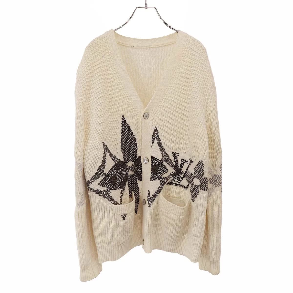 LOUIS VUITTON ルイヴィトン 26SS グラフィックニットカーディガン 1AJBX5