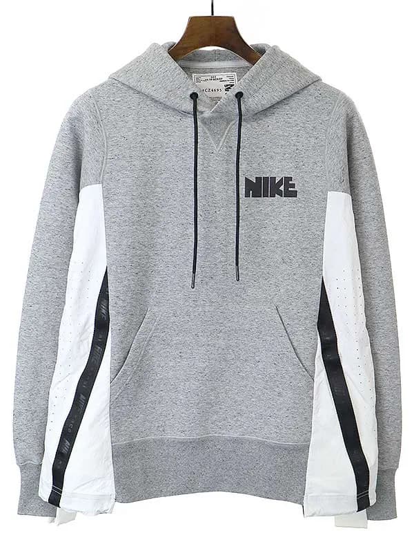 sacai サカイ×ナイキ NRG HOODIE ドッキングデザインパーカー