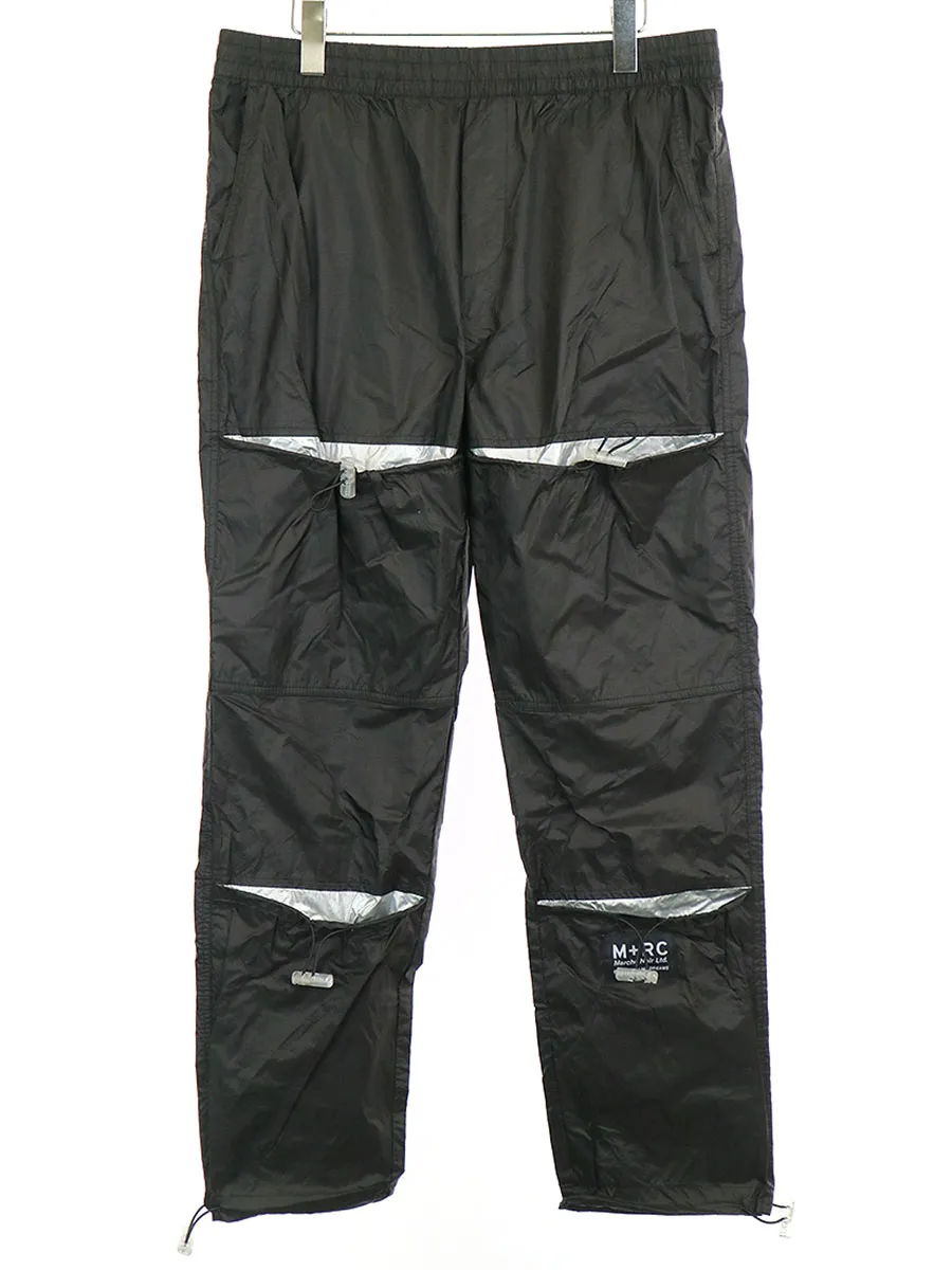 M+RC NOIR マルシェノア 18AW ELASTIC PANT ドローコードナイロントラックパンツ