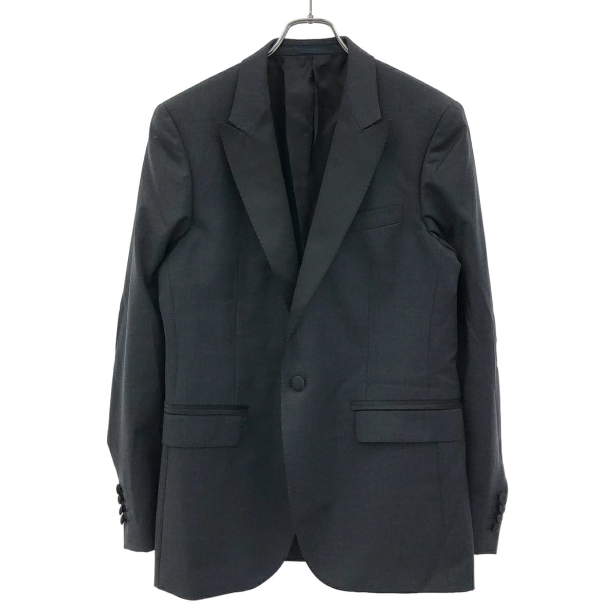LANVIN ランバン サテンラペル1Bタキシードジャケット&スラックスパンツ セットアップスーツ