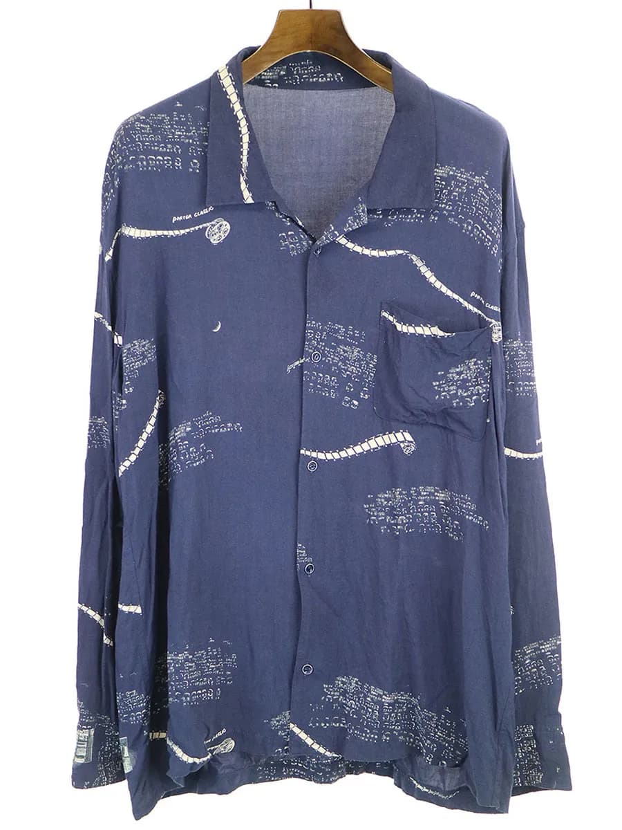 Porter Classic ポータークラシック 17AW ALOHA LONG SHIRT レーヨンアロハロングシャツ
