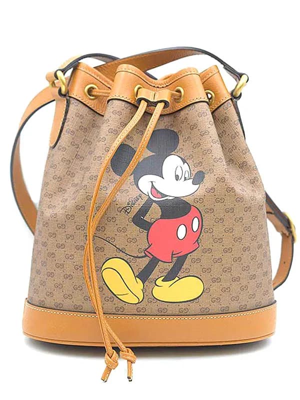 GUCCI グッチ × ディズニー ディズニープリントモノグラムショルダーバッグ