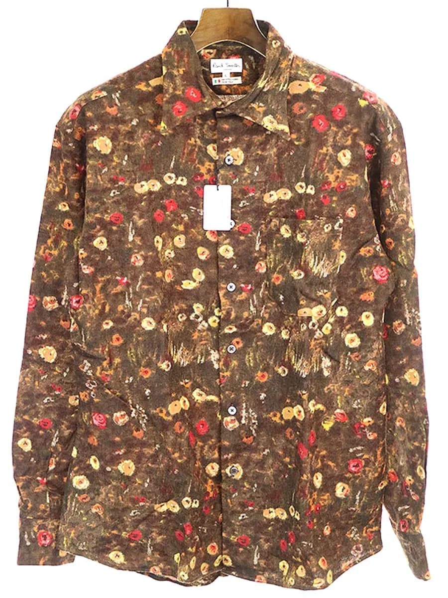 Paul Smith ポールスミス 小花柄 ウールシャツ