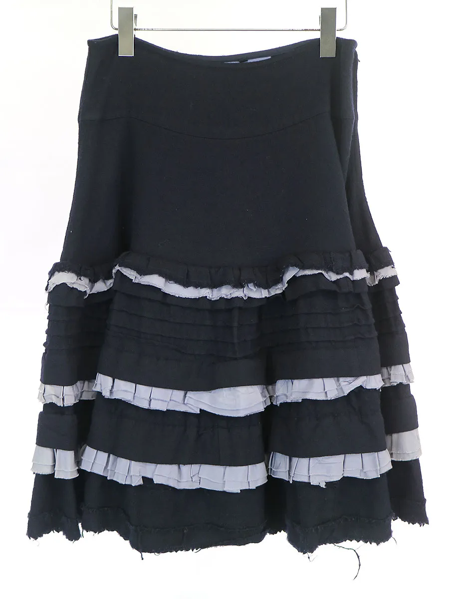 COMME des GARCONS トリコ コムデギャルソン 06AW 製品染め加工ティアードスカート