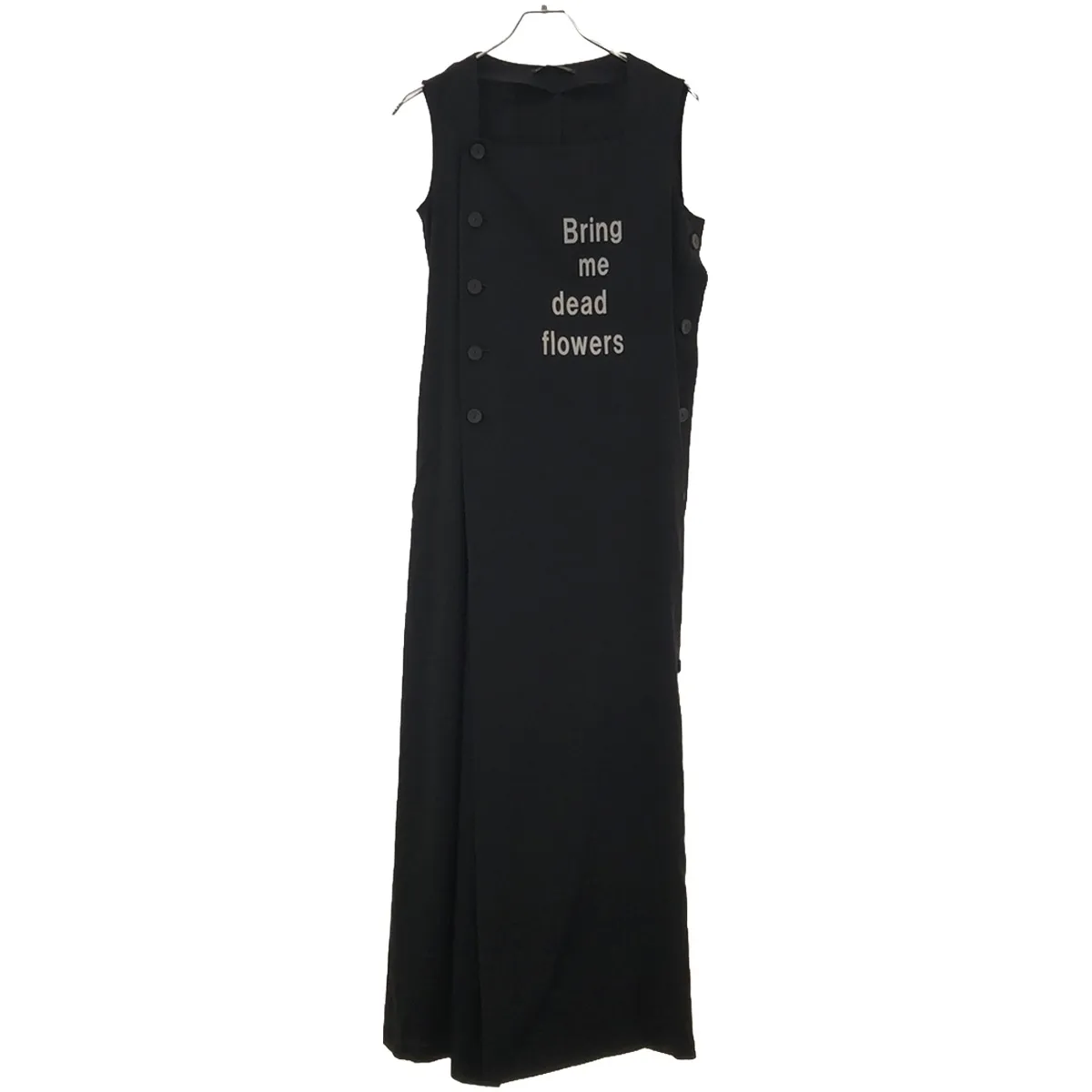 Yohji Yamamoto ヨウジヤマモト ファム SAMPLE 17SS グラフィックペイントノースリーブドレスワンピース