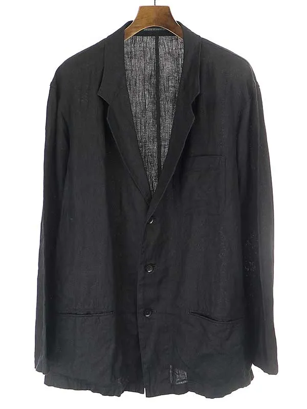 Yohji Yamamoto ヨウジヤマモトプールオム 20SS リネンテーラードジャケット